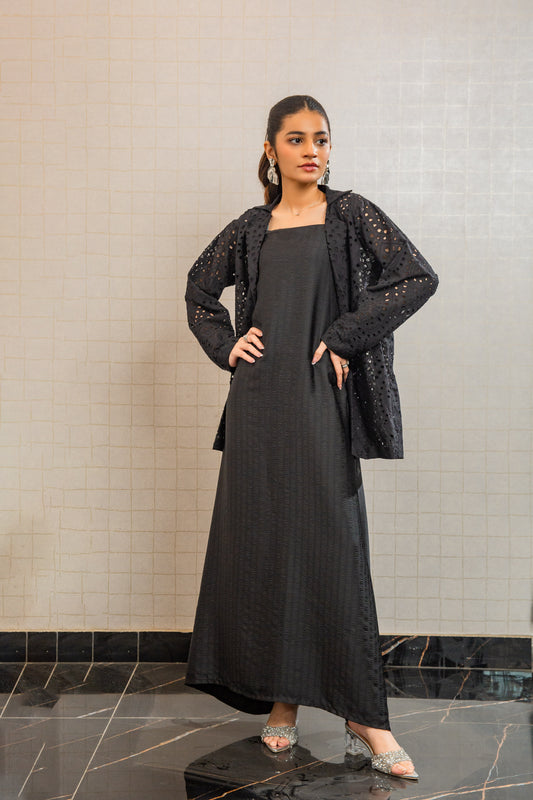 Chikankari Blazer With Inner