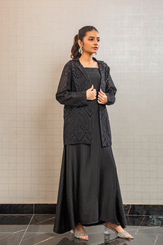 Chikankari Blazer With Inner